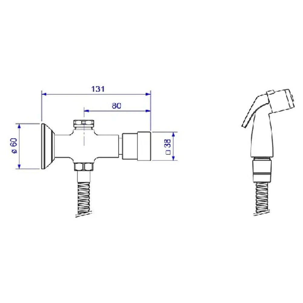 Encontraproduto.com.br - Kit 2 Duchas Higiênica Com Registro E Derivação Link - Deca