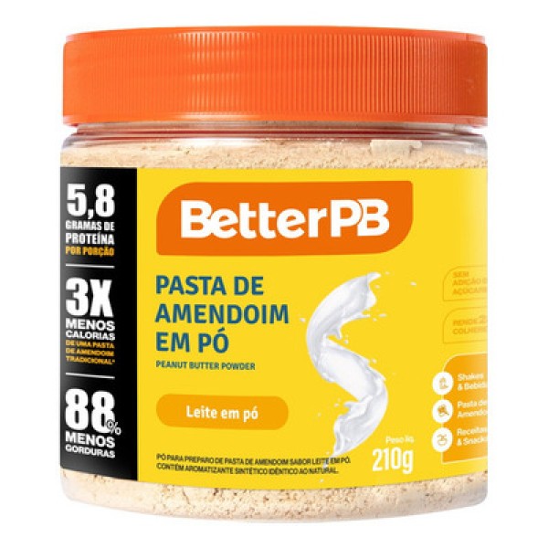 Encontraproduto.com.br - Pasta de Amendoim em Pó Leite em Pó 210g BetterPB