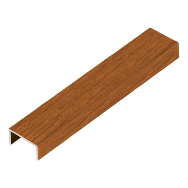 Encontraproduto.com.br - Perfil Luxor Wood Marrone com 3 metros Viscardi