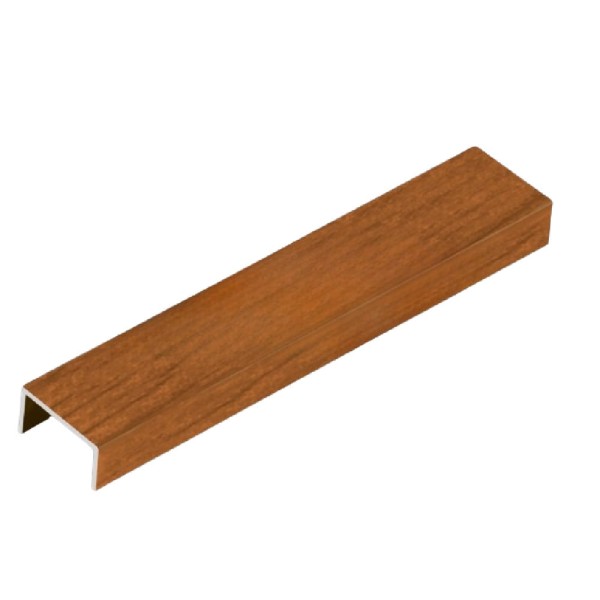 Encontraproduto.com.br - Perfil Luxor Wood Marrone com 3 metros Viscardi