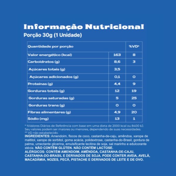 Encontraproduto.com.br - Barra de Nuts com Coco Altnuts 30g Alternativ