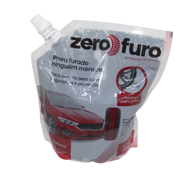 Encontraproduto.com.br - Selante preventivo contra furos de pneus 600 ml - 60023 - Zero Furo