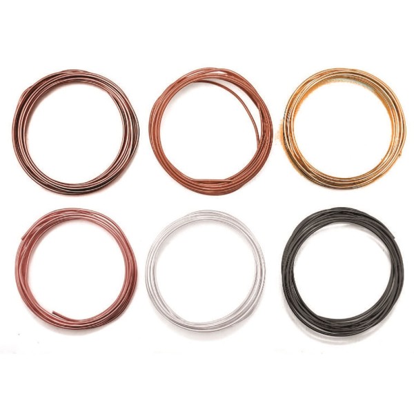 Encontraproduto.com.br - Kit de Arames Neutral para Ferramenta Wer Memory Keepers - Happy Jig com 06 Cores