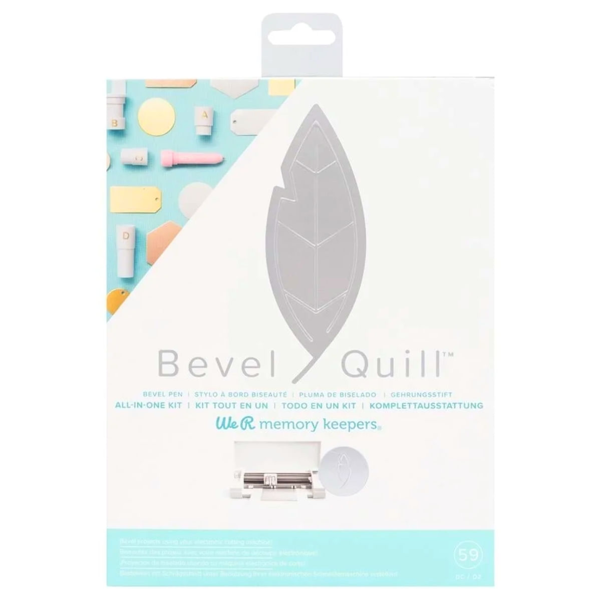 Kit para Fazer Relevo em Máquinas de Corte Eletrônico Compatível Diversas Bevel Quill We R Memory Keepers 661043