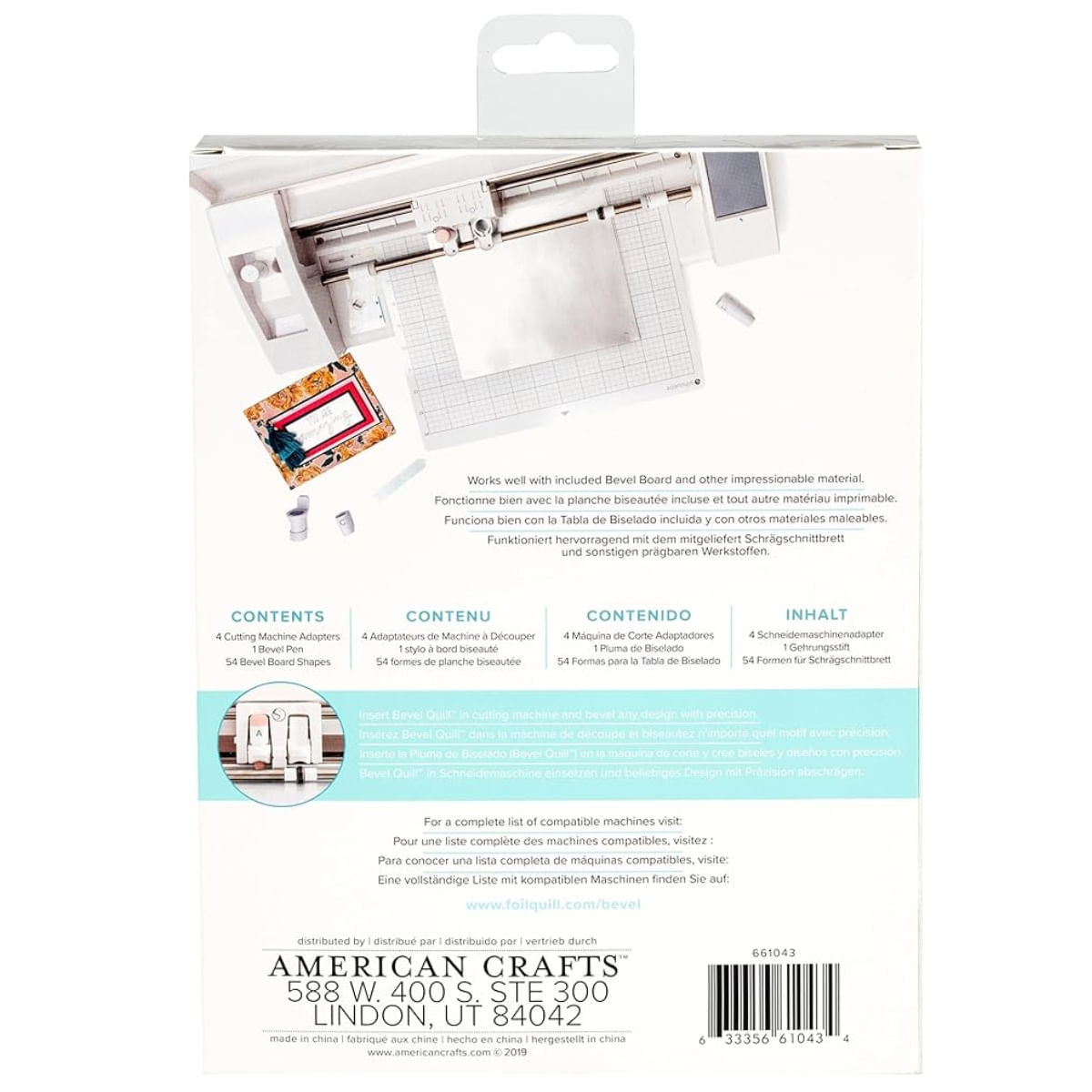 Encontraproduto.com.br - Kit para Fazer Relevo em Máquinas de Corte Eletrônico Compatível Diversas Bevel Quill We R Memory Keepers 661043