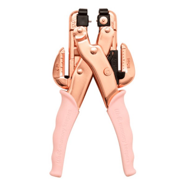 Encontraproduto.com.br - Alicate Aplicador De Ilhós Crop A Dile Rose Gold - We R