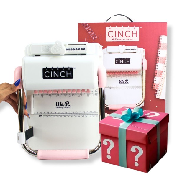 Encontraproduto.com.br - Encadernadora The Cinch Heidi Swapp Furo Quadrado Rosê We R Memory Keeepers 662789