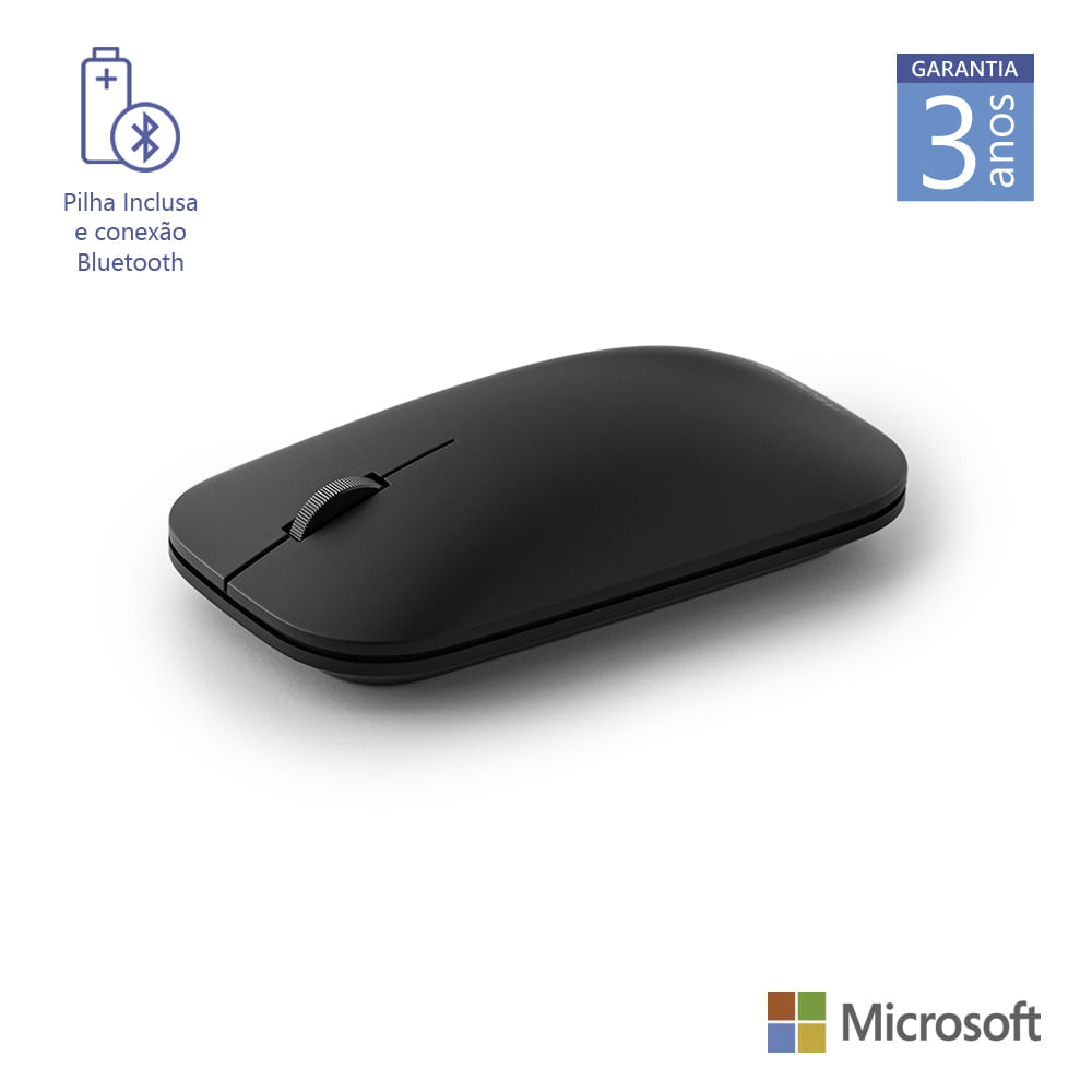 Encontraproduto.com.br - Teclado e Mouse Sem Fio Designer Bluetooth Preto Microsoft  - 7N900005OUT [Reembalado]