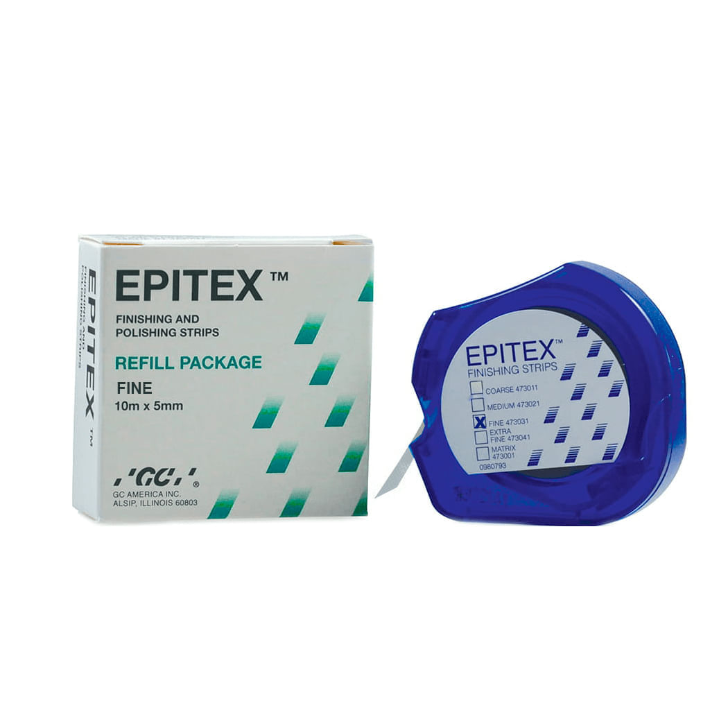Tira de Lixa de Poliéster Epitex Refil Fina Cinza 10m - GC