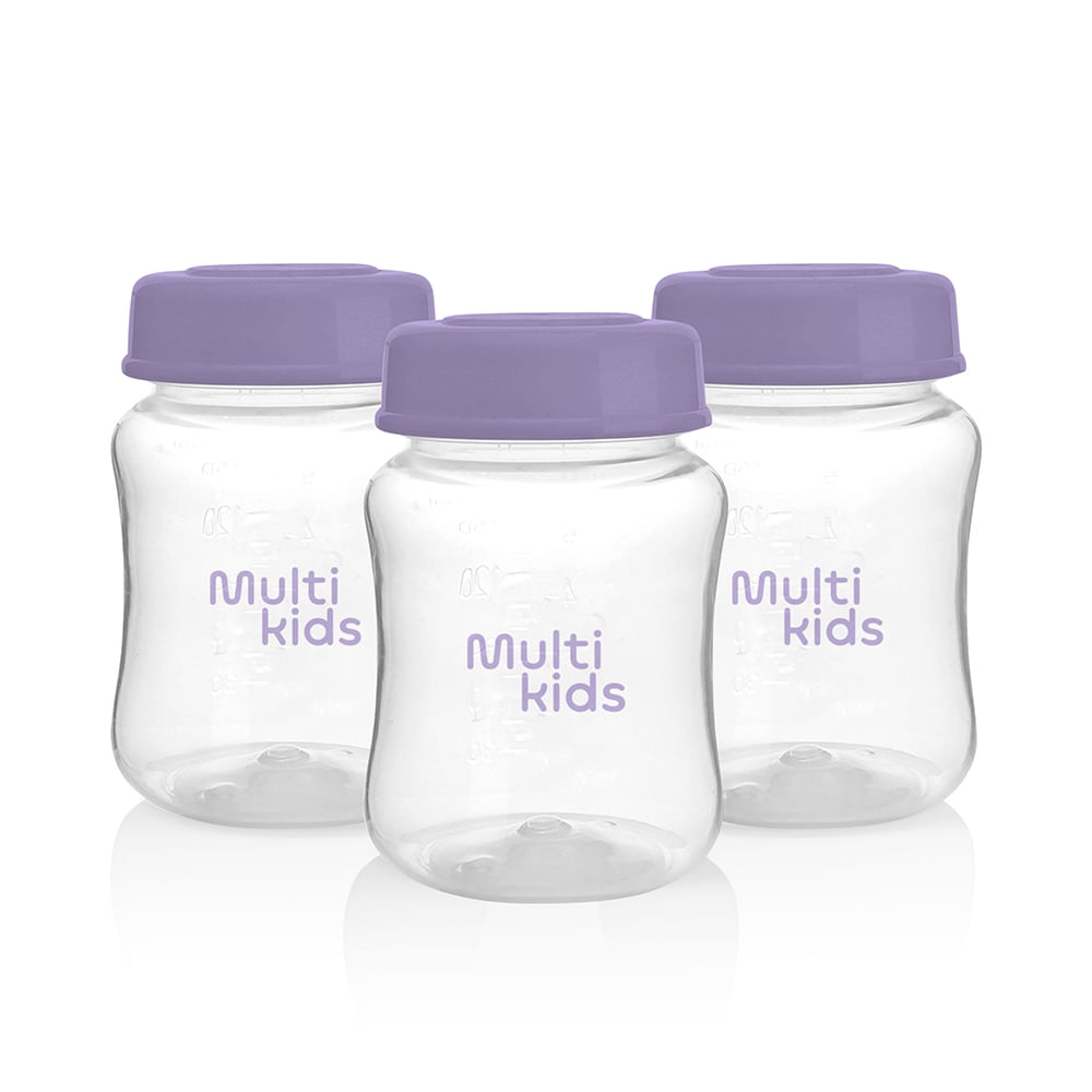 Encontraproduto.com.br - Kit Três Potes para Armazenar Leite Materno Keep N Feed For Mom Multikids Baby - BB1127OUT [Reembalado] BB1127OUT