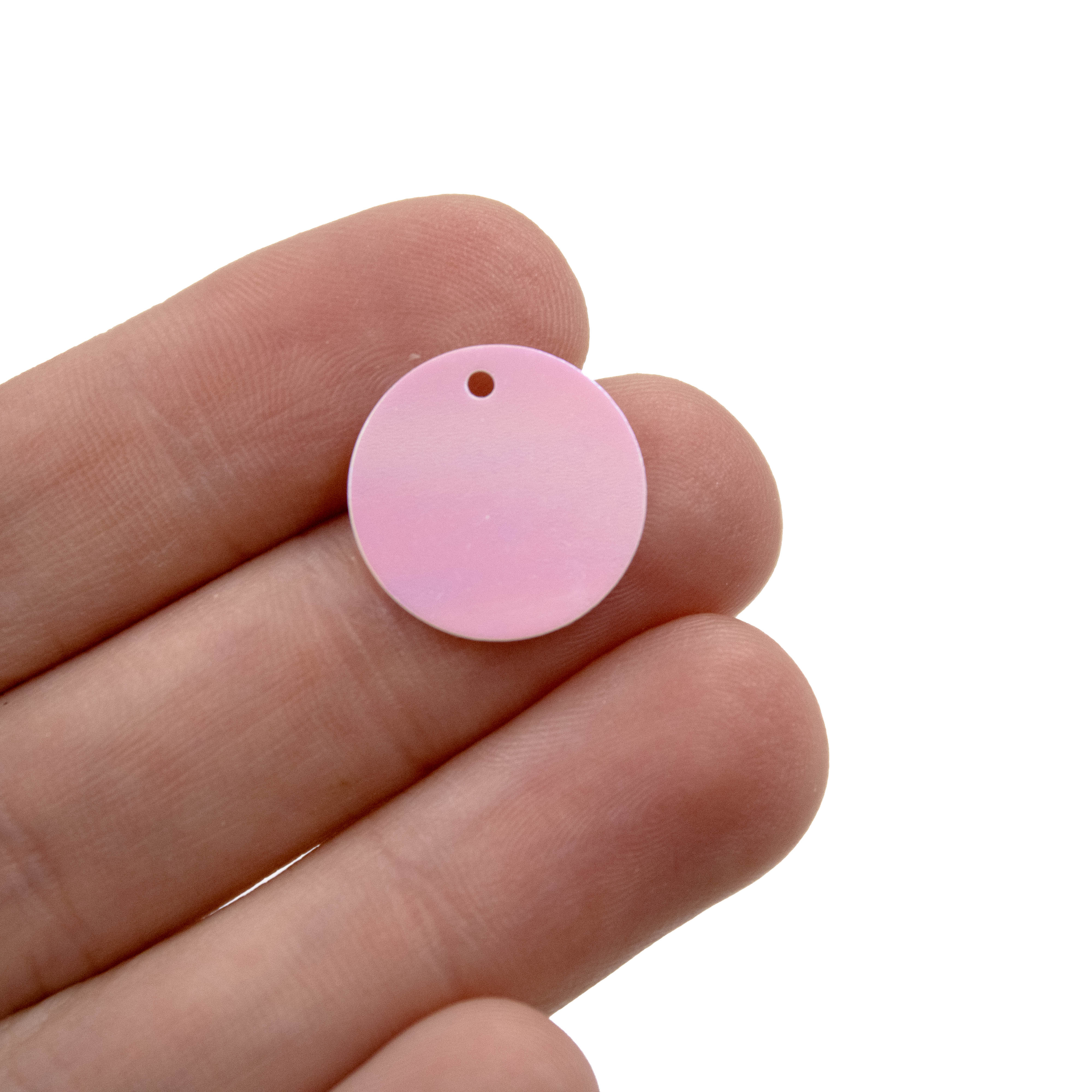 Encontraproduto.com.br - LANTEJOULA COM FURO 16MM EM PVC COM 500G