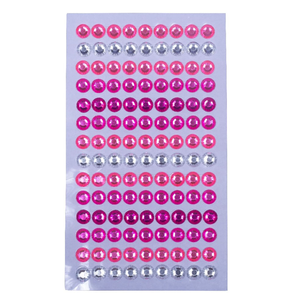 Encontraproduto.com.br - CARTELA ADESIVA DE CHATON 8MM COM 12 CARTELAS PEQUENAS