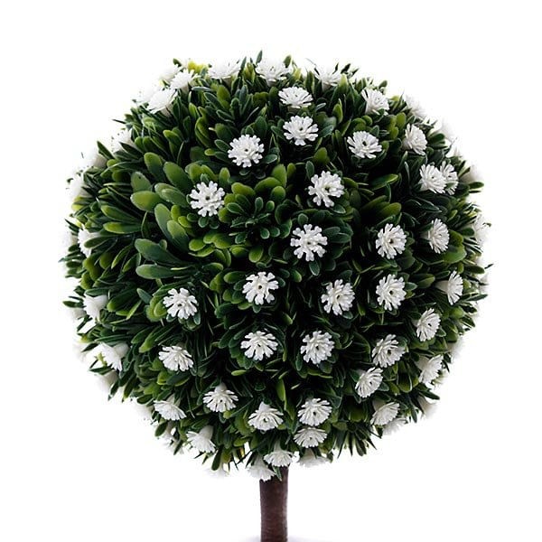 Encontraproduto.com.br - Planta Artificial Latcor, De Plástico, Branco E Verde - BX-47266/Y20-01