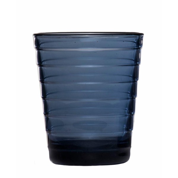Encontraproduto.com.br - Jogo 2 Copos Azul 150ml Vidro Prensado Aino Aalto iittala