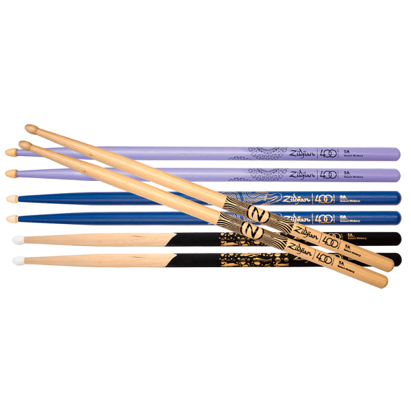 Encontraproduto.com.br - Pack Zildjian Edição Limitada 400 anos com 4 Pares de baquetas e Toalha Exclusiva