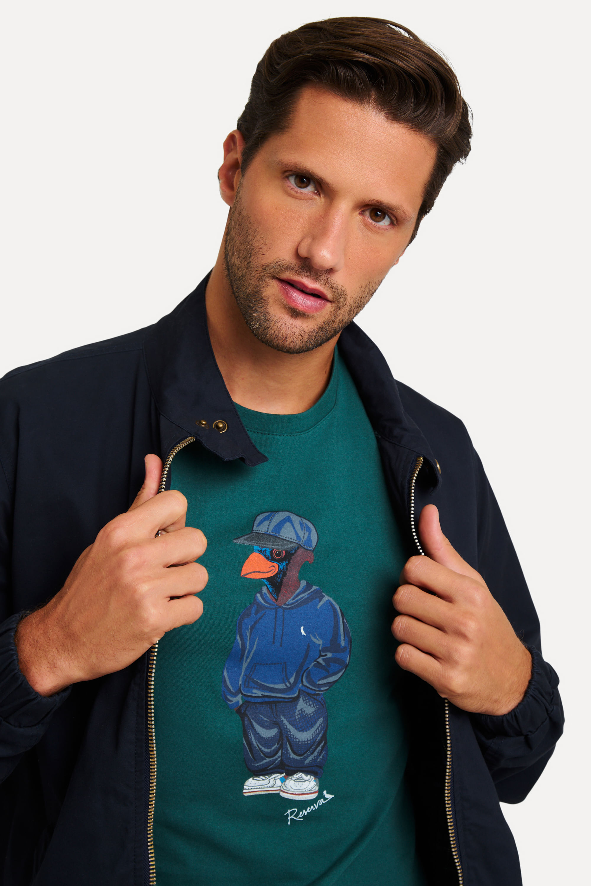 Camiseta Estampada Mascote Simples