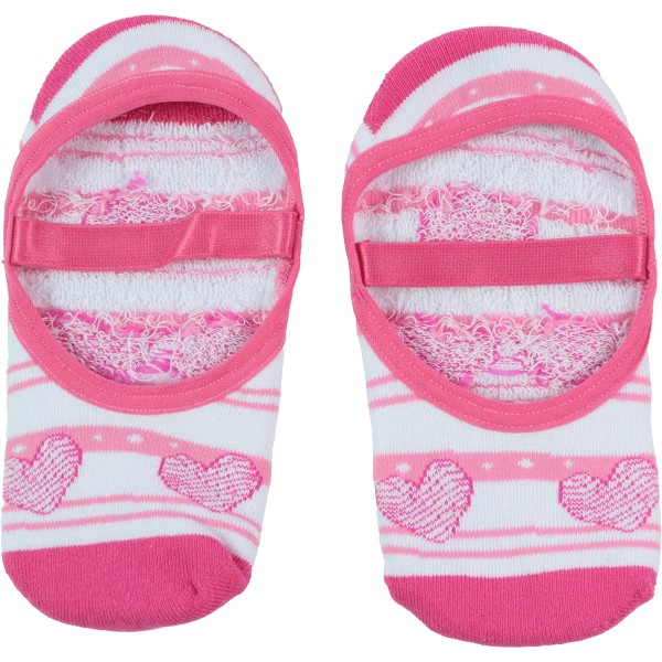 Meia Sapatilha Coração Rosa