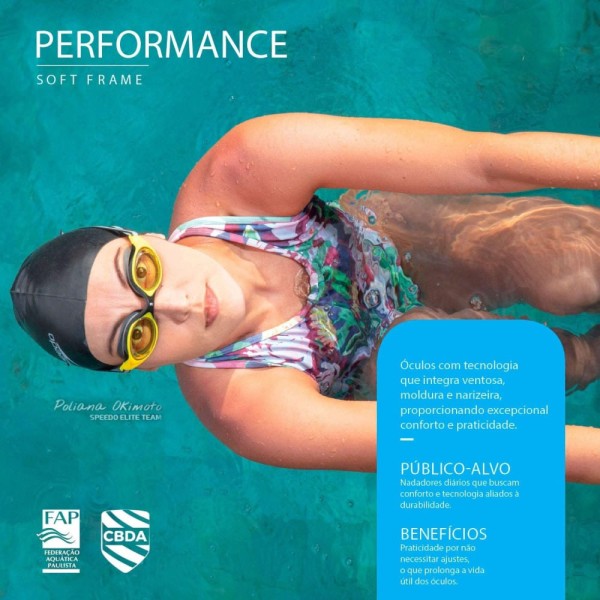 Encontraproduto.com.br - Óculos De Natação Speedo Vulcan Unissex - Azul