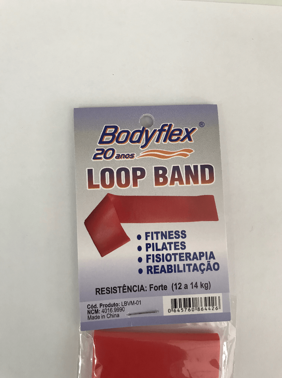 Encontraproduto.com.br - Faixa Elástica Circular Loop Band - Forte - Vermelha - Bodyflex