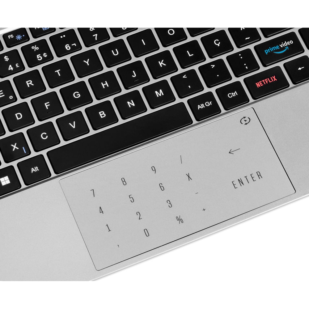 Encontraproduto.com.br - Notebook, Windows 11 Home, Processador Intel Core i3, 8GB 240GB SSD, Tela 14,1 Pol. HD + Tecla Netflix Prata Ultra - UB445OUT [Reembalado]