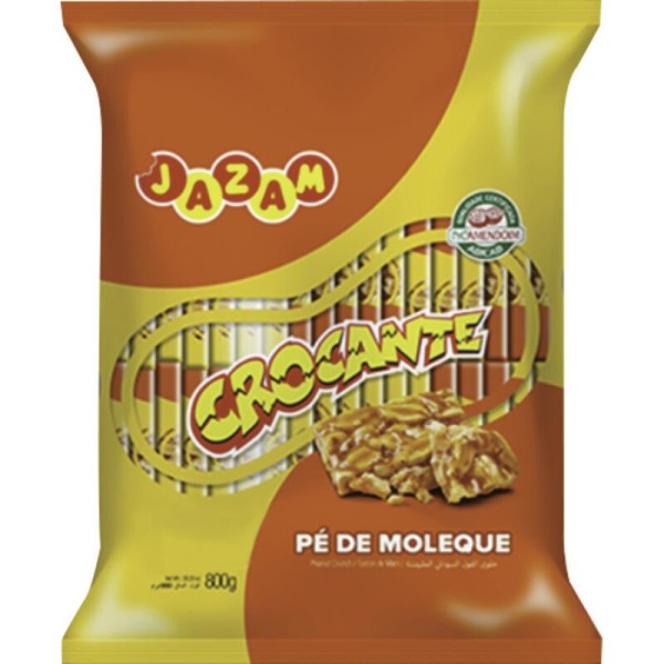 Encontraproduto.com.br - Doce Pé de Moleque Jazam Crocante Pacote com 800g