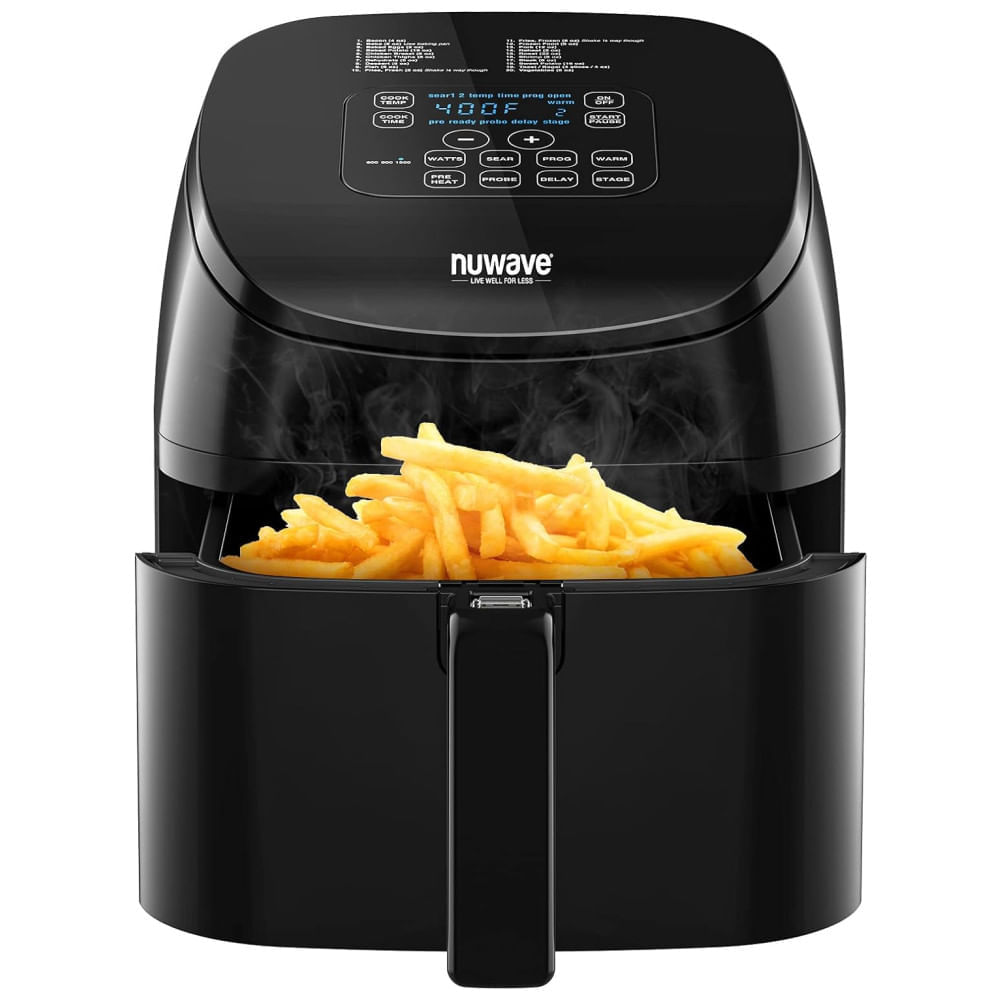 Fritadeira Elétrica Air Fryer 4,2L com Controle Digital, Tecnologia Linear Térmica e Controle de Temperatura, 110V 1500W, Nuwave, Preto