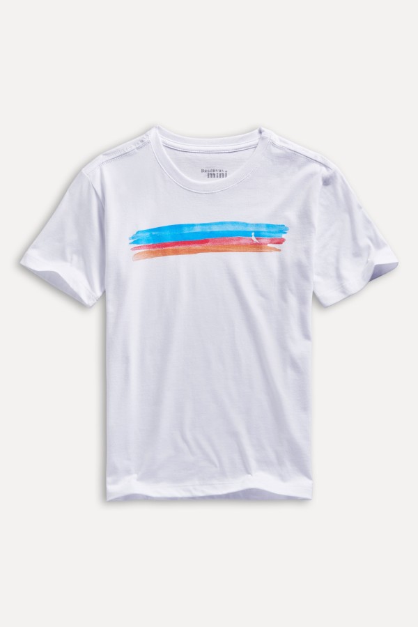 Encontraproduto.com.br - Camiseta Mini Cores Barrado