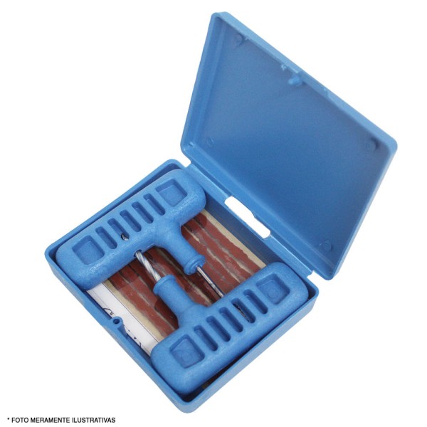 Encontraproduto.com.br - Kit Conserto Sem Camara Com 10 Refil - Para Linha Moto - Kit-Moto - Top Rubber