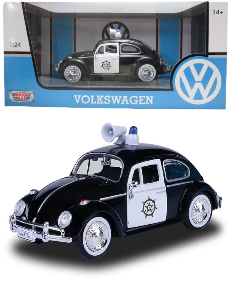 1966 Volkswagen Beetle Fusca Policia - 1/24 - VW Series - Motormax