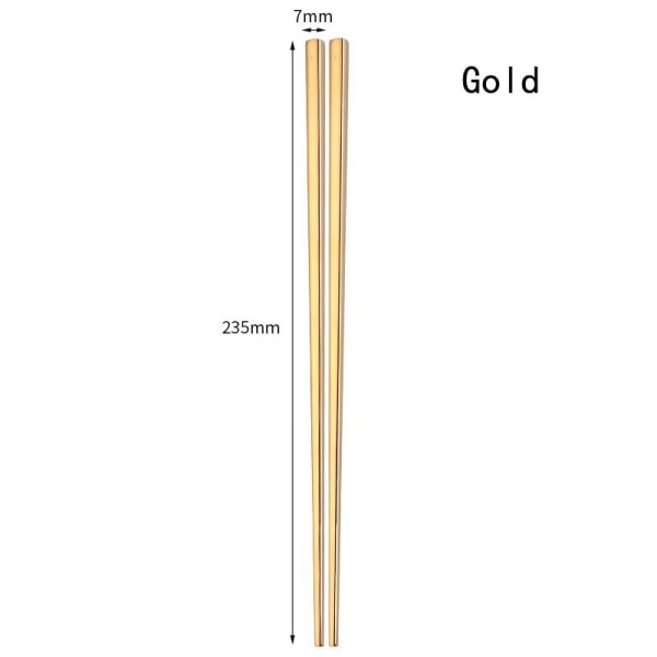 Encontraproduto.com.br - 1 Par de Hashis de Aço Inoxidável Reutilizáveis