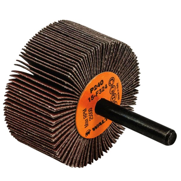 Roda Lamelar de Lixa com Haste 50 x 25 x 6,35mm G240 Walter