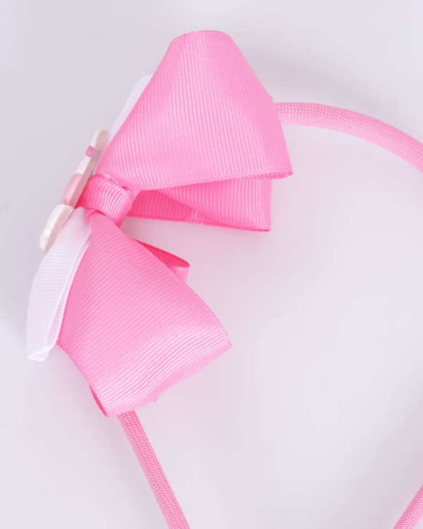 Encontraproduto.com.br - Tiara Infantil Laço Com Aplicação Unicórnio Rosa