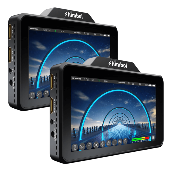 Encontraproduto.com.br - Kit 2x Monitores Transmissor Shimbol ZO600M Touch 5.5