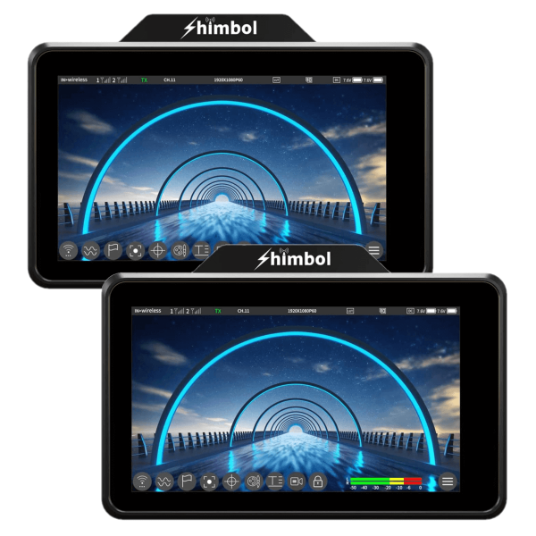 Encontraproduto.com.br - Kit 2x Monitores Transmissor Shimbol ZO600M Touch 5.5