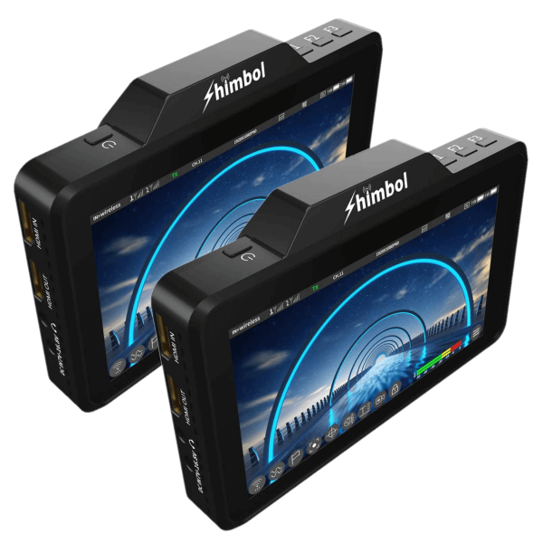 Encontraproduto.com.br - Kit 2x Monitores Transmissor Shimbol ZO600M Touch 5.5