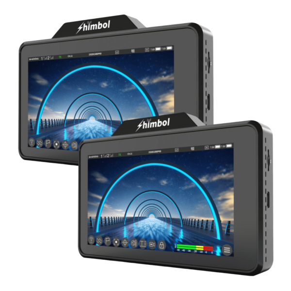 Encontraproduto.com.br - Kit 2x Monitores Transmissor Shimbol ZO600M Touch 5.5