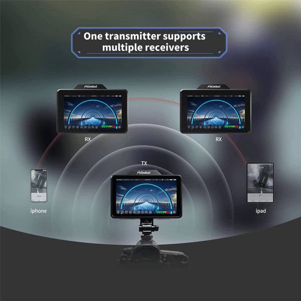 Encontraproduto.com.br - Kit 2x Monitores Transmissor Shimbol ZO600M Touch 5.5