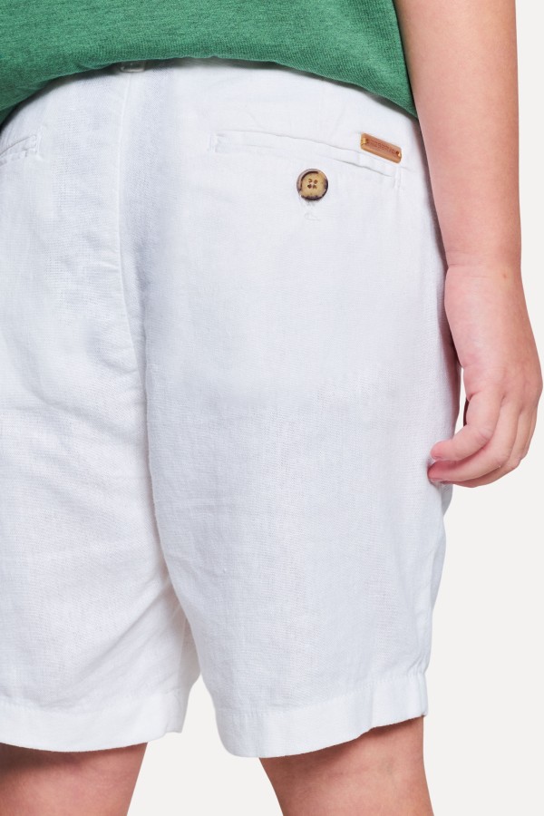 Encontraproduto.com.br - Bermuda Casual Mini Linho