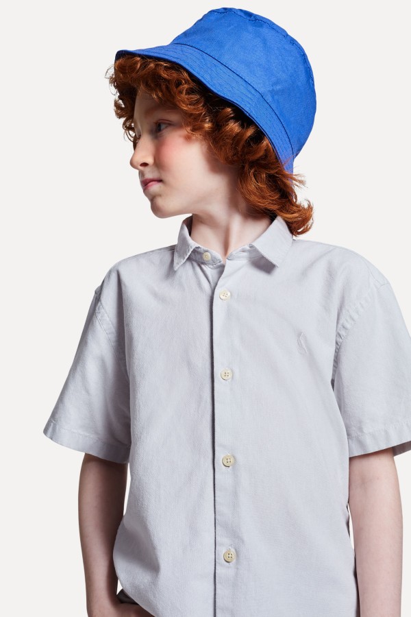 Camisa Mini Mc Pf Oxford Color