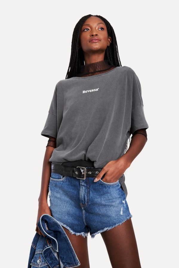 Encontraproduto.com.br - Camiseta Malha Basica Decote Redondo