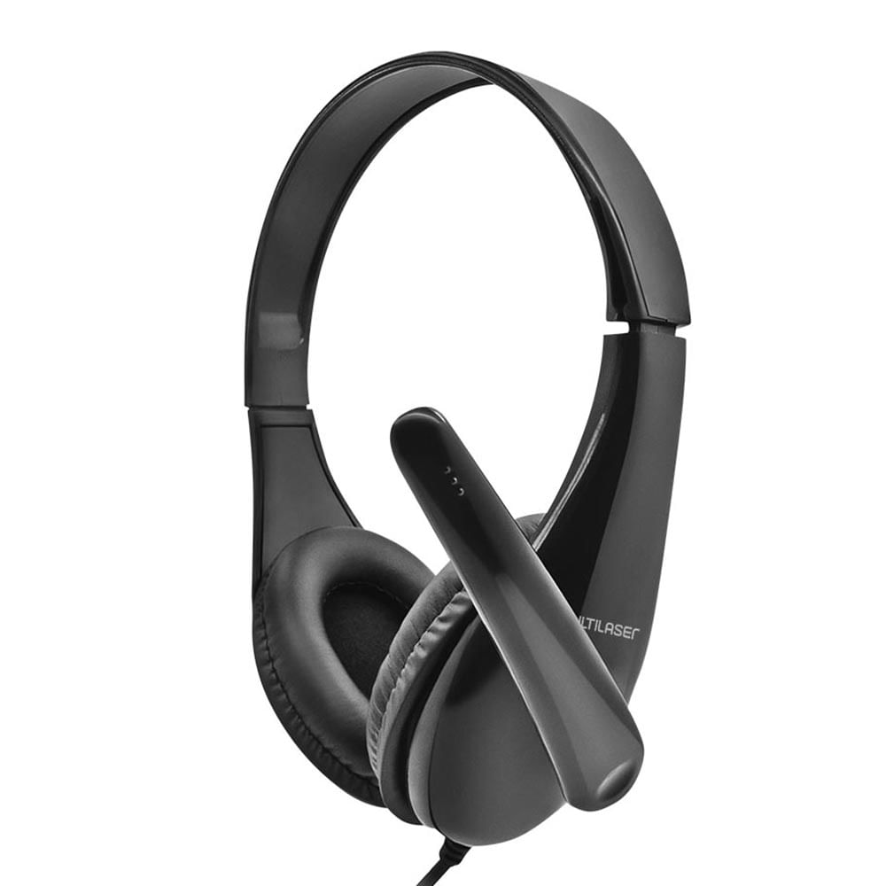 Headset Business Conexão p2 Cabo de 200cm Cancelamento de Ruido Controle de Volume Driver 40mm Potência 100mw Preto - PH294OUT [Reembalado]