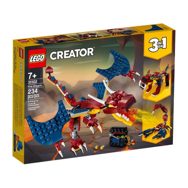 Blocos de Montar Lego Creator - Dragao do Fogo M BRINQ