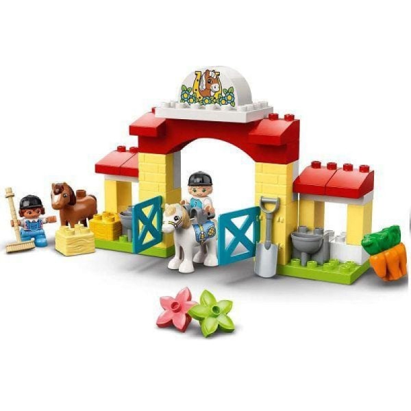 Encontraproduto.com.br - LEGO Duplo - Estábulo de Cavalos e Pôneis - LEGO