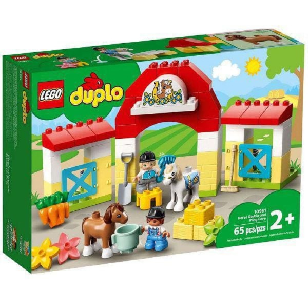 Encontraproduto.com.br - LEGO Duplo - Estábulo de Cavalos e Pôneis - LEGO