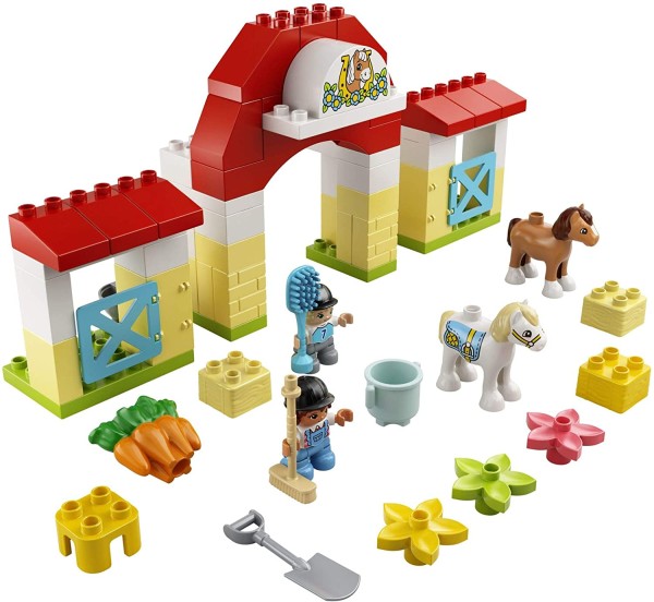 Encontraproduto.com.br - LEGO Duplo - Estábulo de Cavalos e Pôneis - LEGO