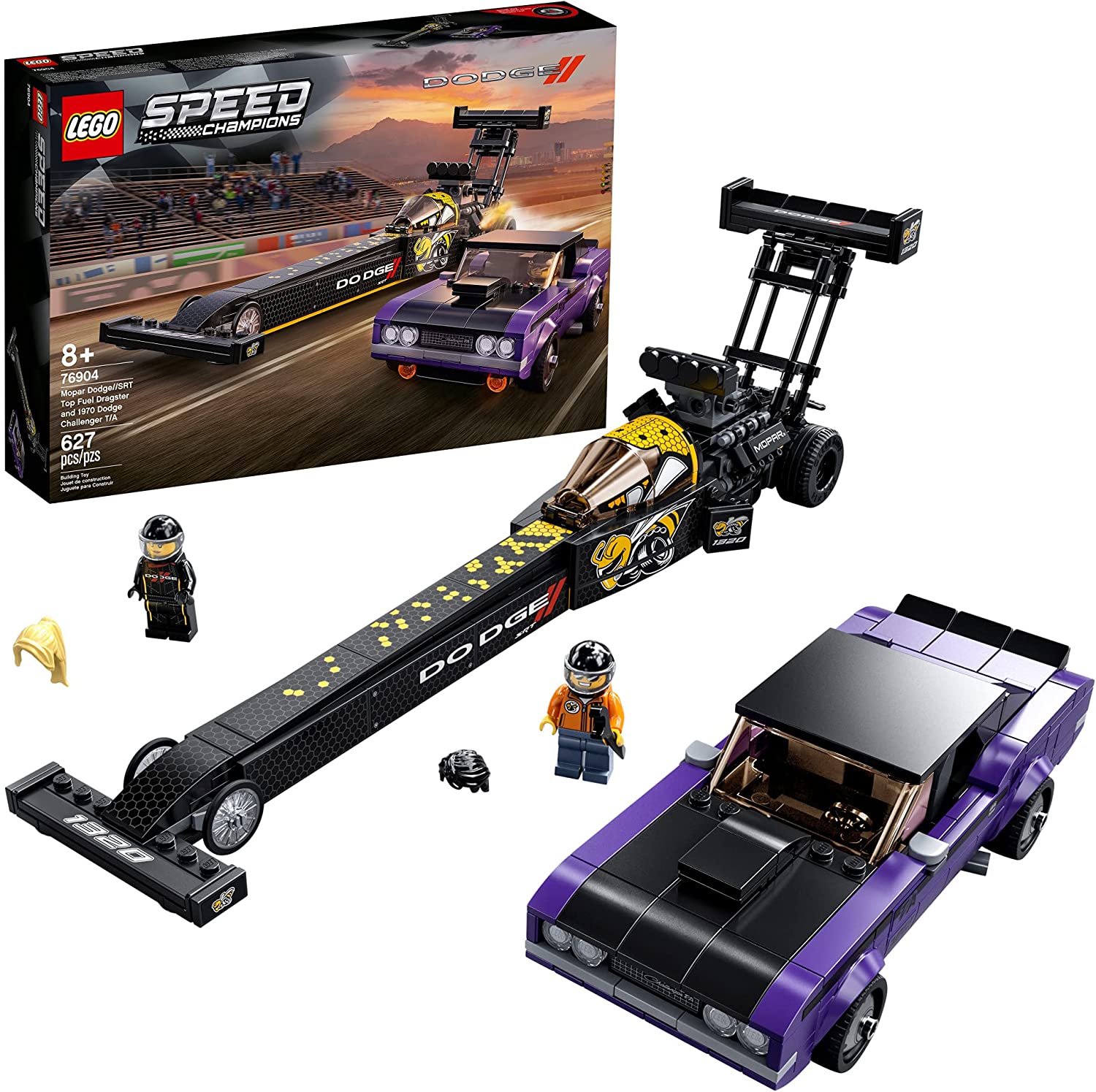 Encontraproduto.com.br - Lego 76904 - Mopar Dodge/srt Top Fuel Dragster E 1970 Dodge Quantidade De Peças 0
