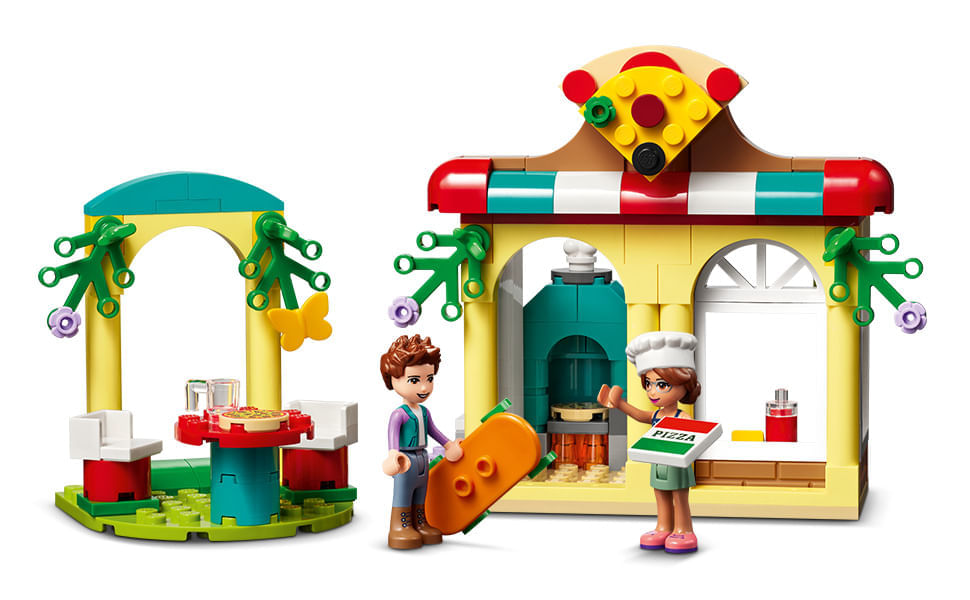 Encontraproduto.com.br - Kit Friends 41705 Pizzaria De Heartlake City 144 Peças Lego