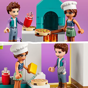 Encontraproduto.com.br - Kit Friends 41705 Pizzaria De Heartlake City 144 Peças Lego