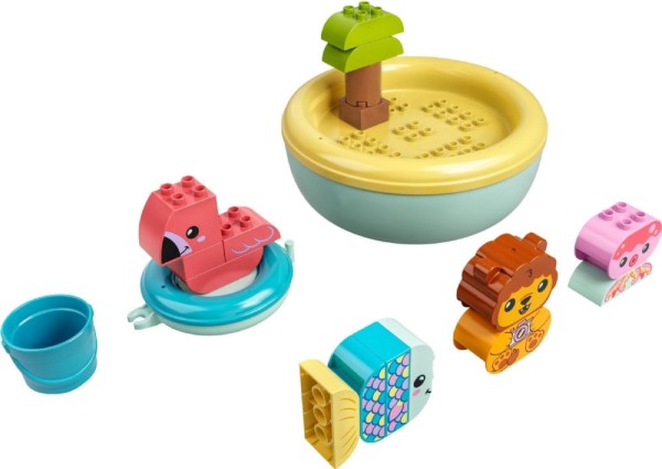 Encontraproduto.com.br - Hora Do Banho: Ilha De Animais Flutuantes - Lego 10966