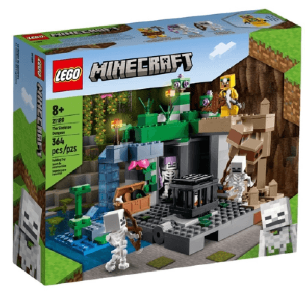 Encontraproduto.com.br - Lego Minecraft 364 Peças A Masmorra Dos Esqueletos - 21189